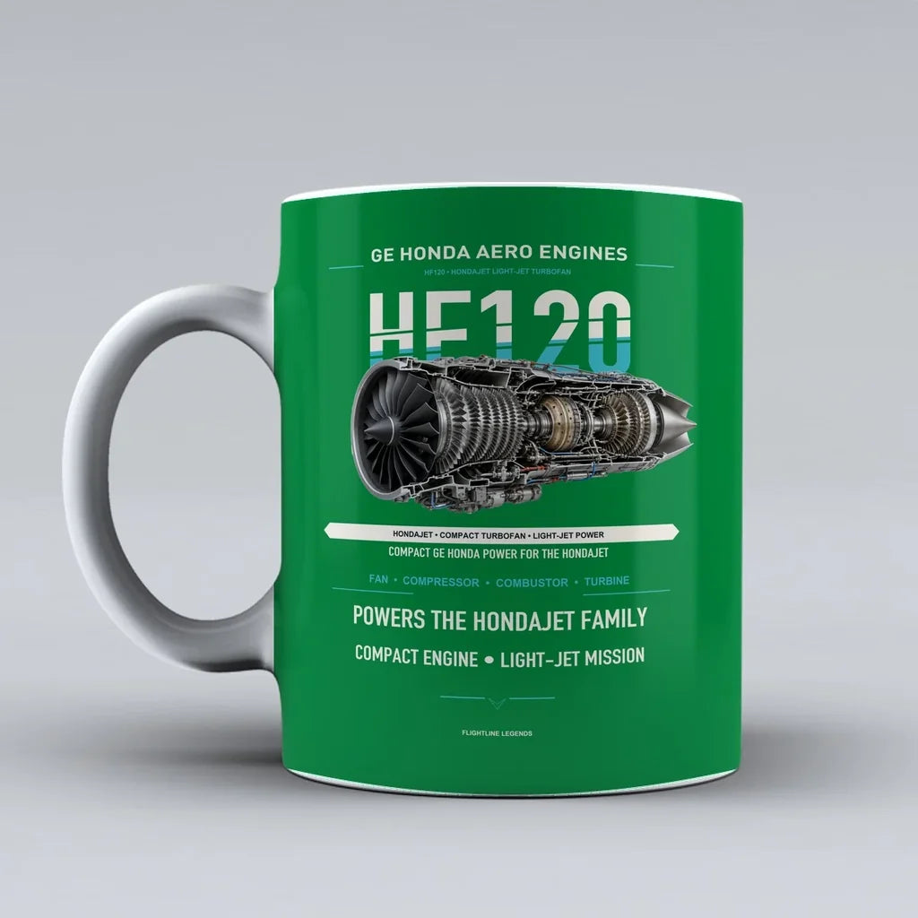 Mug design on green hf120