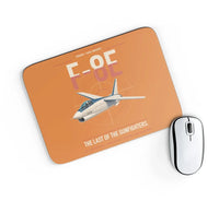 Thumbnail for F-8E Crusader design on orange rectangle mouse pad
