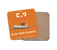 Thumbnail for E-3 Sentry AWACS design on orange 1 piece coaster