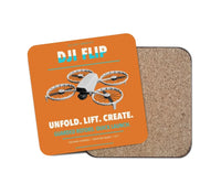 Thumbnail for DJI Flip design on orange 1 piece coaster