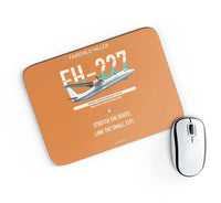 Thumbnail for Fairchild Hiller FH-227B design on orange rectangle mouse pad