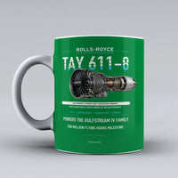 Thumbnail for 611-8 Mug design on green tay