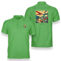 Thumbnail for VINTAGE G4412 - The Catalog Delivery Day - Double-Side Polo T-Shirt design on lightgreen