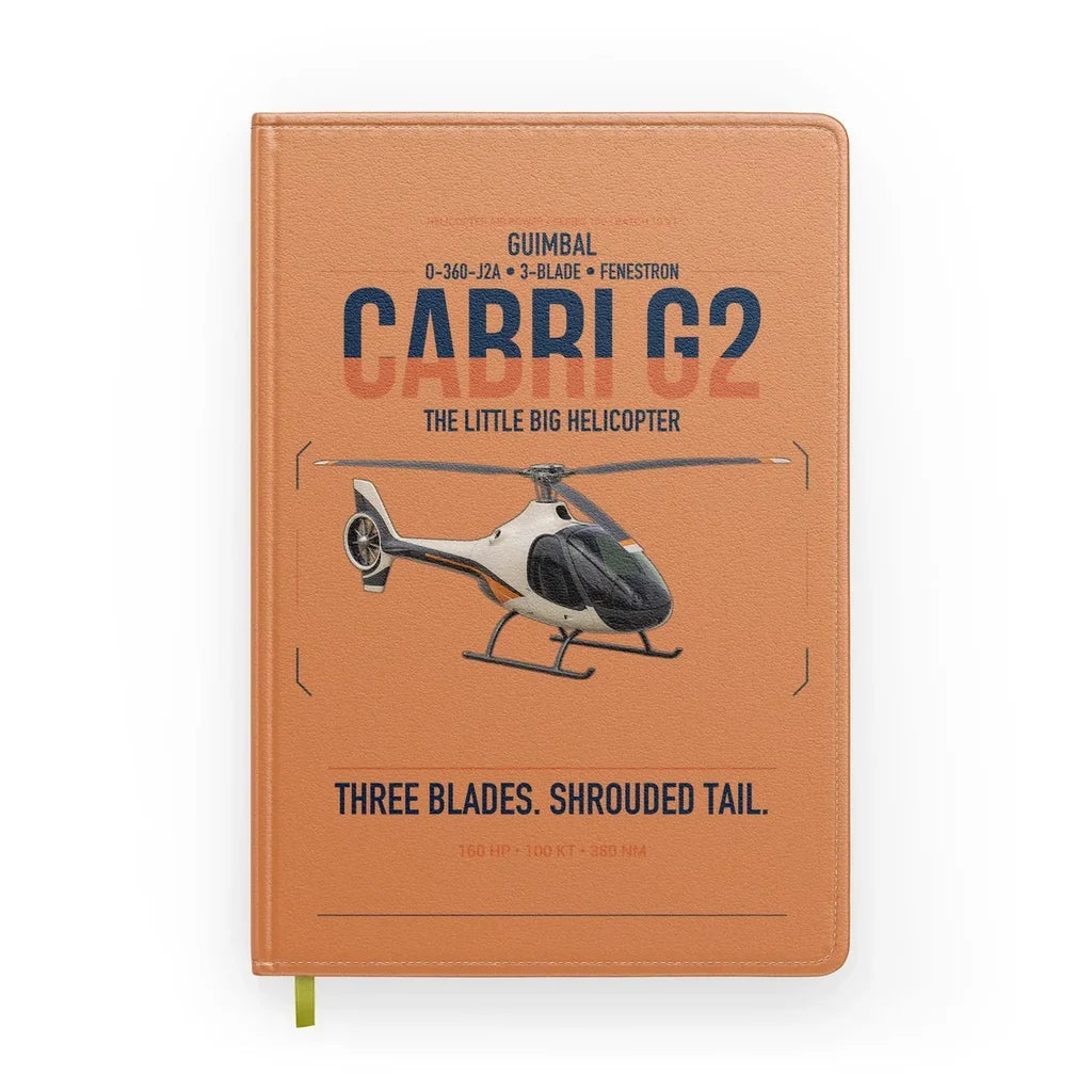 Guimbal Cabri G2 design on orange notebook