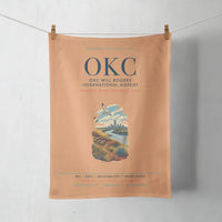 Thumbnail for OKC Will Rogers International Airport (OKC) design on orange towel
