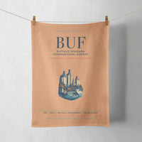 Thumbnail for Buffalo Niagara International Airport (BUF) design on orange towel