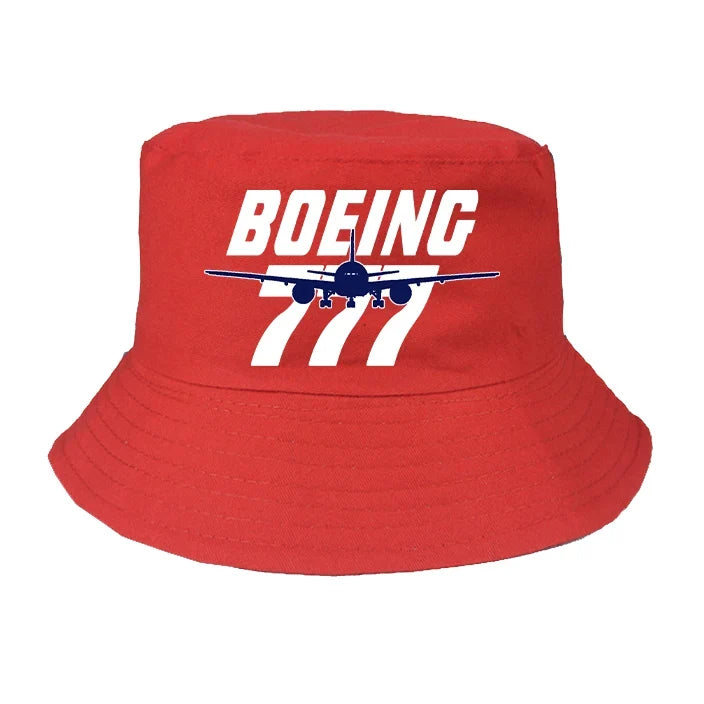 Amazing Boeing 777 summer hat - red