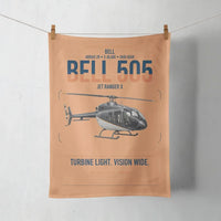 Thumbnail for Bell 505 Jet Ranger X design on orange towel