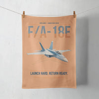 Thumbnail for F-A-18E Super Hornet design on orange towel
