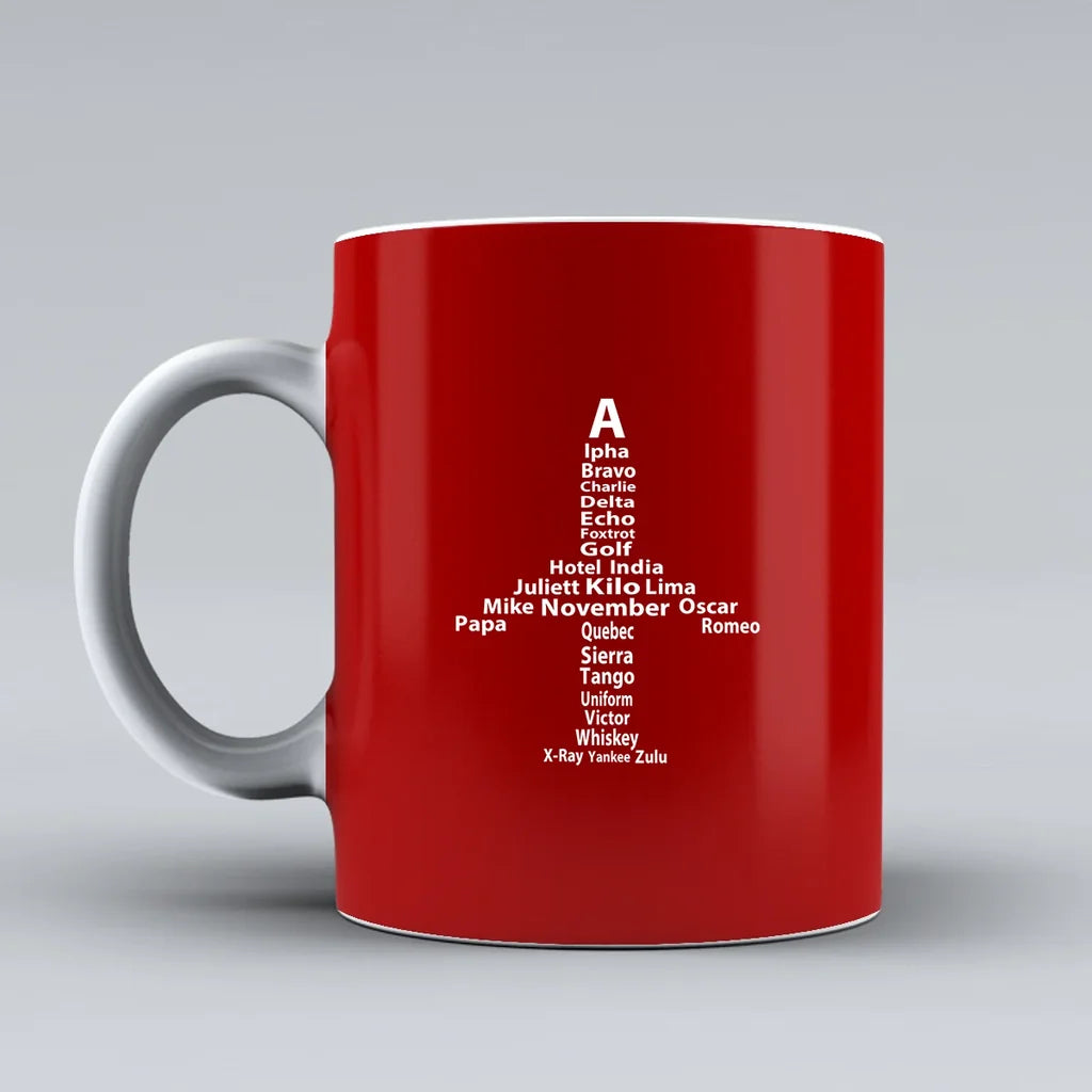 Customisable Aviation Alphabet Mug - view 10