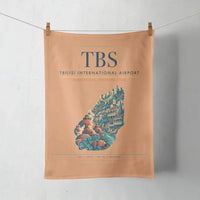Thumbnail for Tbilisi International Airport (TBS) design on orange towel