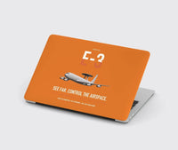 Thumbnail for E-3 Sentry AWACS design on orange MacBook case