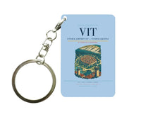 Thumbnail for Vitoria Airport (VIT) design on light blue key chain