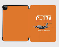 Thumbnail for C-17A Globemaster III design on orange ipad tablet case