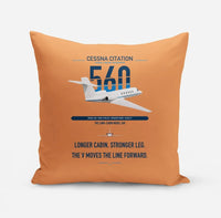 Thumbnail for Cessna Citation 560 - Citation V design on orange pillow