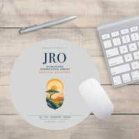 Thumbnail for Kilimanjaro International Airport (JRO) design on light gray round mouse pad