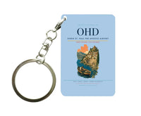 Thumbnail for Ohrid St. Paul the Apostle Airport (OHD) design on light blue key chain
