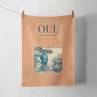 Thumbnail for Oulu Airport (OUL) design on orange towel