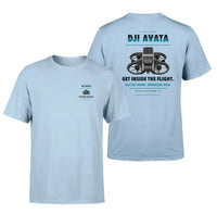 Thumbnail for DJI Avata design on light blue t shirt