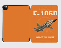 Thumbnail for F-105D Thunderchief design on orange ipad tablet case