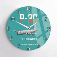 Thumbnail for P-3C Orion design on turquoise no frame wall clock