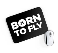 Thumbnail for Born To Fly aviation design on neoprene with anti-slip base mouse pad.