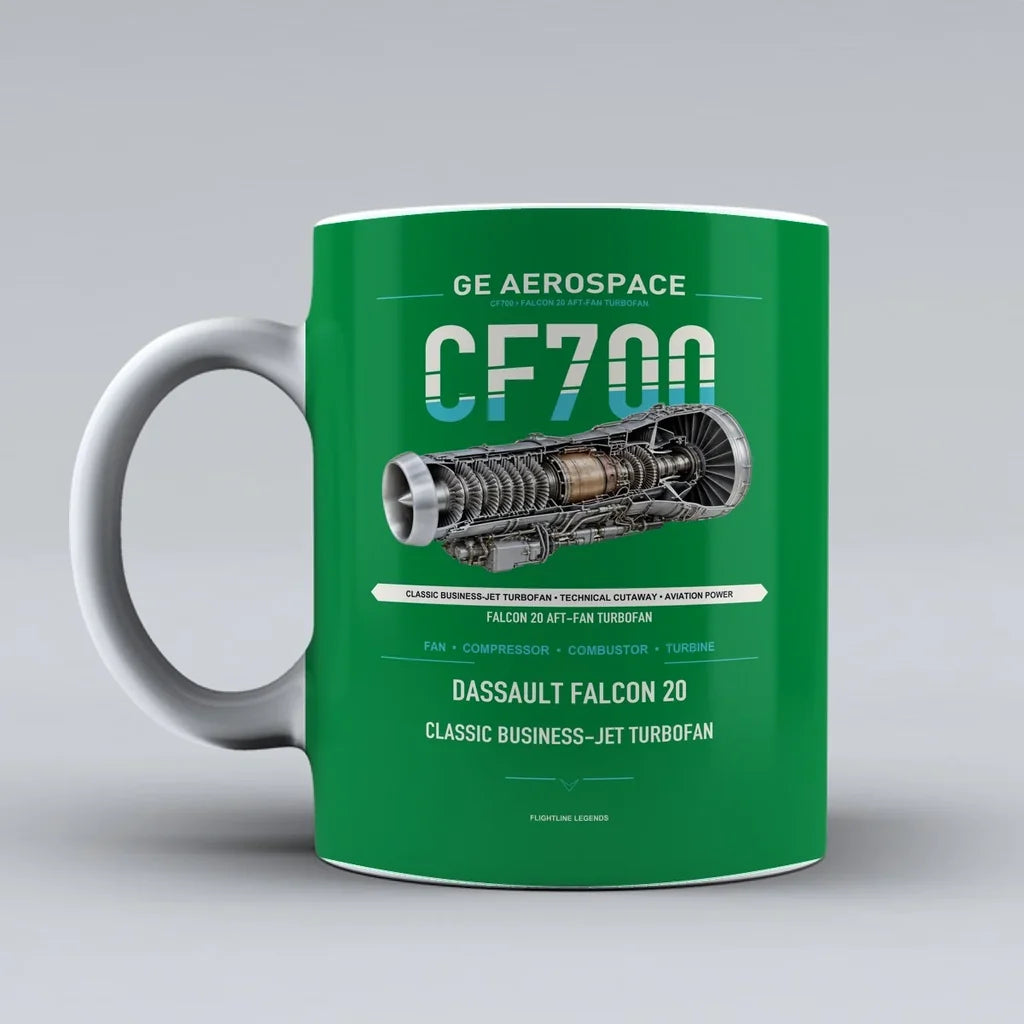 Mug design on green cf700
