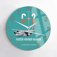 Thumbnail for Kawasaki C-2 design on turquoise no frame wall clock