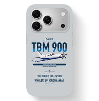 Thumbnail for Daher TBM 900 design on light gray magsafe iphone case, for iPhone 17 Pro