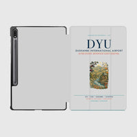 Thumbnail for Dushanbe International Airport (DYU) design on light gray samsung tablet tablet case