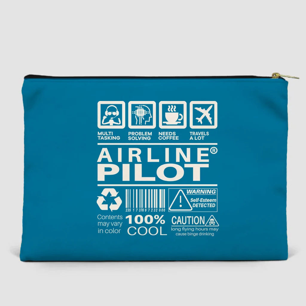 Airline Pilot Label Zipper Pouch - view 10