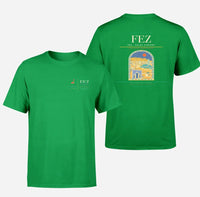 Thumbnail for Fes (FEZ) design printed on green double-side t-shirt