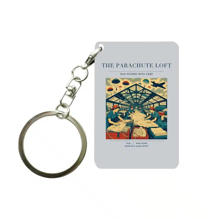 VINTAGE G4508 - The Parachute Loft - Designed Key Chain design on lightgray