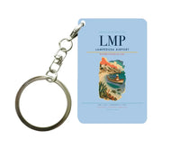 Thumbnail for Lampedusa Airport (LMP) design on light blue key chain