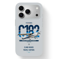 Thumbnail for Cessna 182 Skylane design on light gray magsafe iphone case, for iPhone 17 Pro