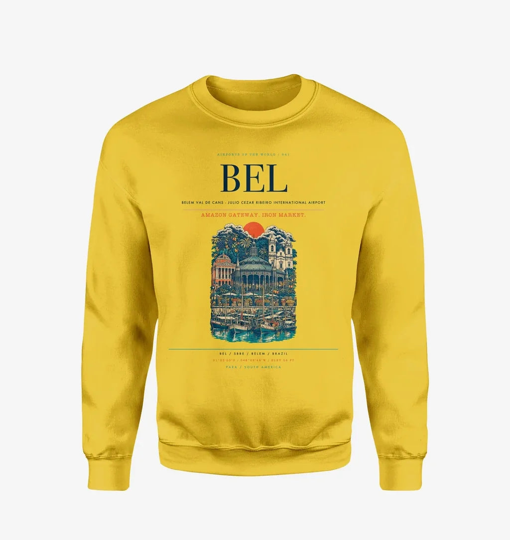 Belem Val de Cans - Julio Cezar Ribeiro International Airport BEL Sweatshirt - Yellow