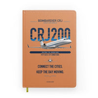 Thumbnail for Bombardier CRJ200 design on orange notebook