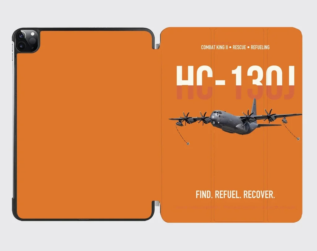 HC-130J COMBAT KING II design on orange ipad tablet case