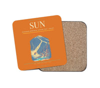Thumbnail for Friedman Memorial Airport (SUN) design on orange 1 piece coaster