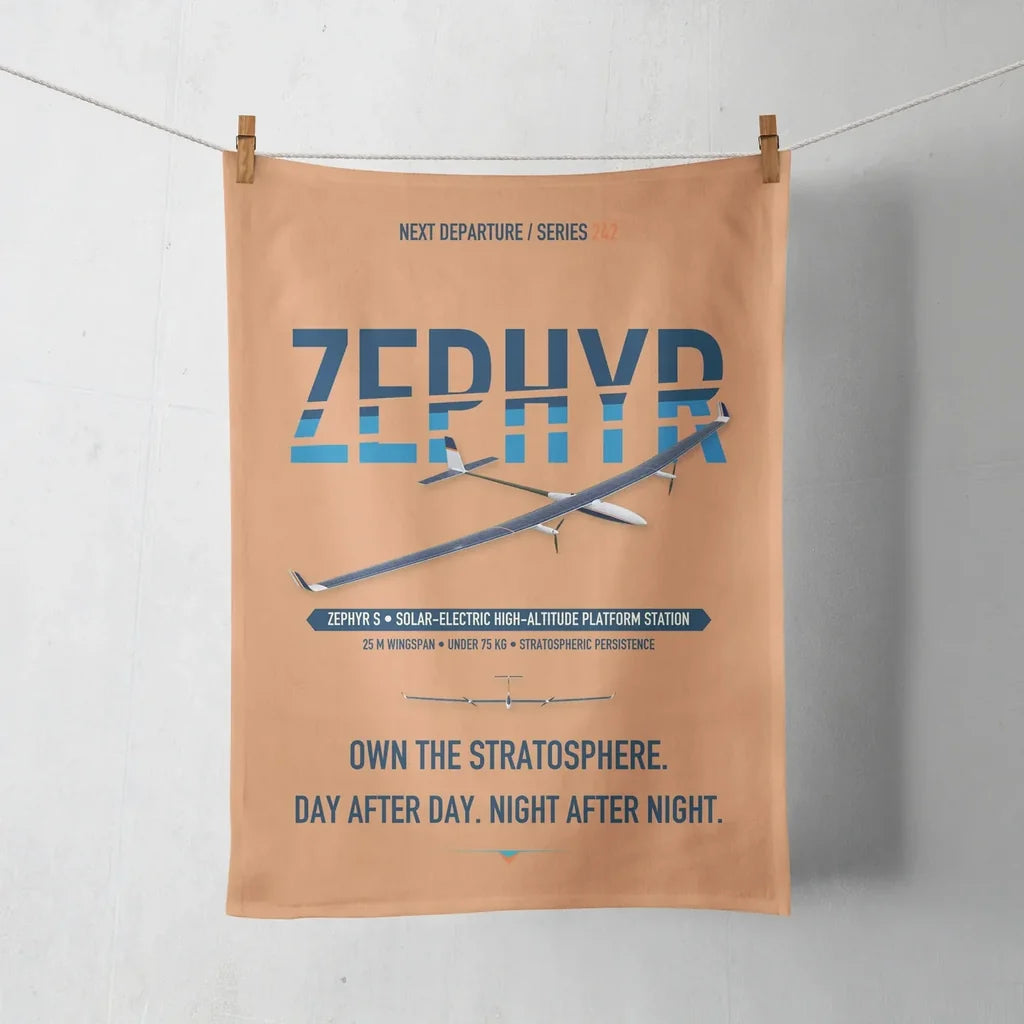 Airbus Zephyr S design on orange towel