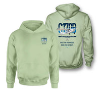 Thumbnail for Cessna 170B design on light green double-side hoodie, double-side print