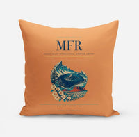 Thumbnail for Rogue Valley International–Medford Airport (MFR) design on orange pillow