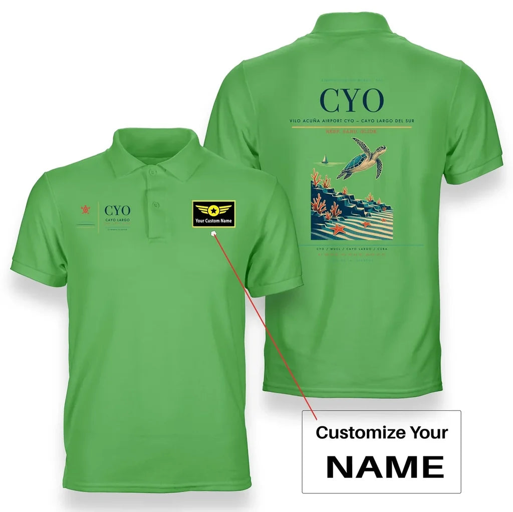 Vilo Acuña Airport CYO — Cayo Largo del Sur Light Green+Name
