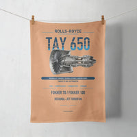 Thumbnail for TAY 650 design on orange towel