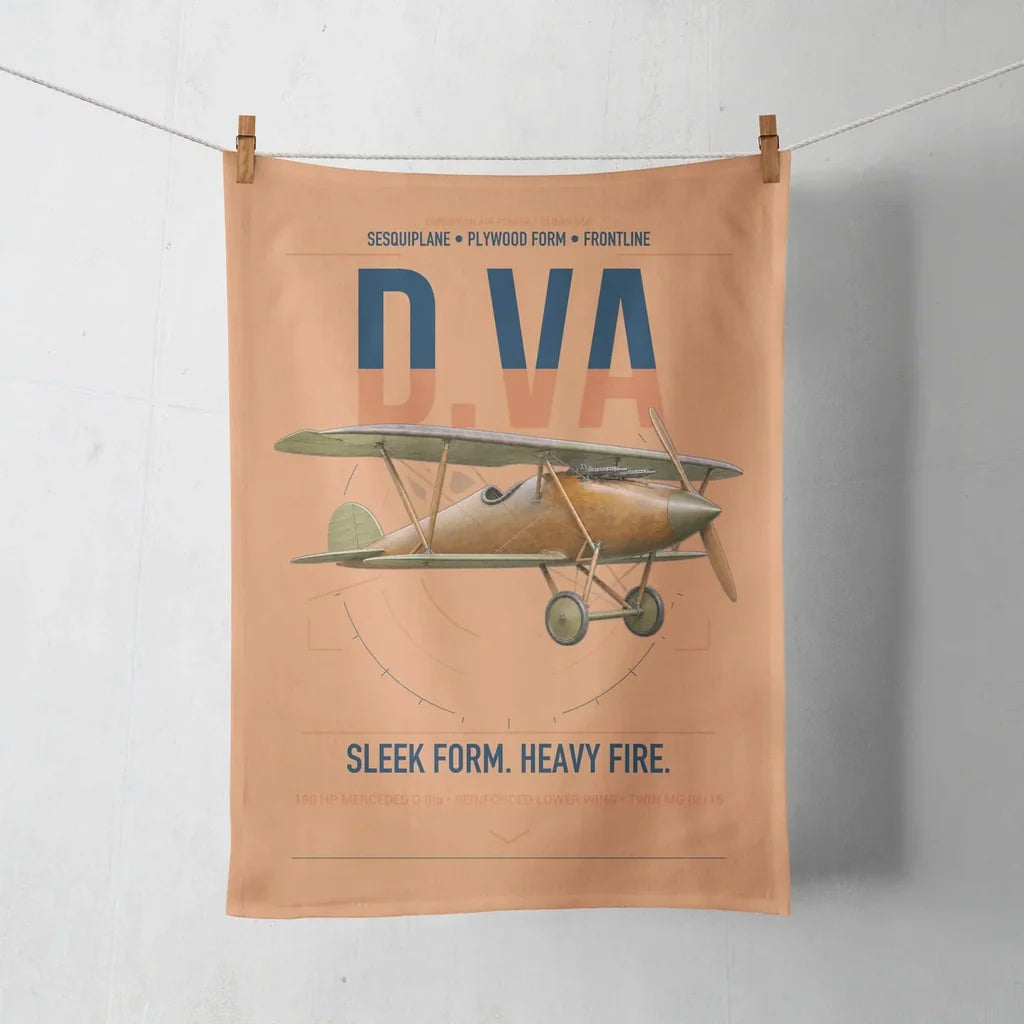 Albatros D.Va design on orange towel