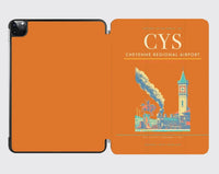 Thumbnail for Cheyenne Regional Airport (CYS) design on orange ipad tablet case