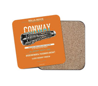 Thumbnail for CONWAY design on orange 1 piece coaster