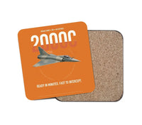 Thumbnail for Dassault Mirage 2000C RDI design on orange 1 piece coaster