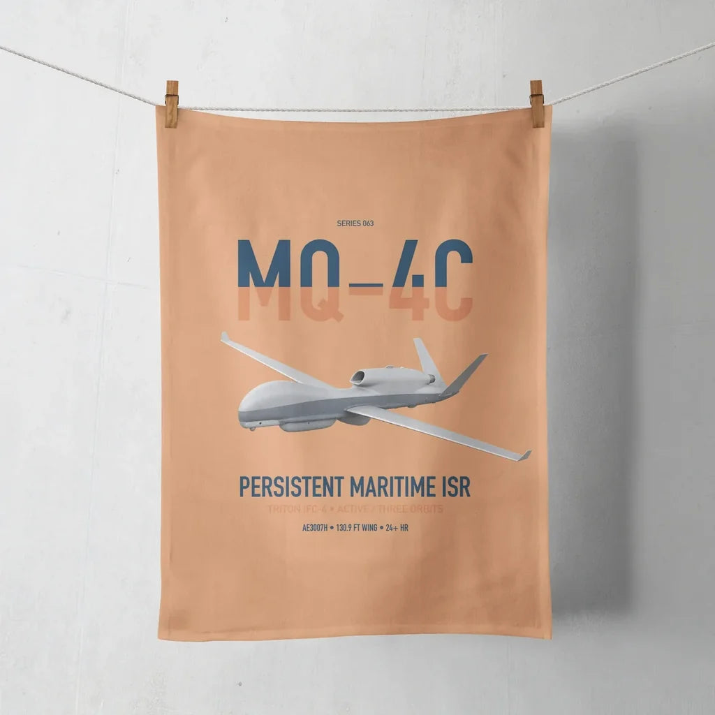 MQ-4C Triton IFC-4 design on orange towel