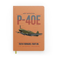Thumbnail for P-40E Warhawk design on orange notebook